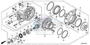 GL1800BG GOLDWING - F6B UK - (E) drawing FINAL DRIVEN GEAR