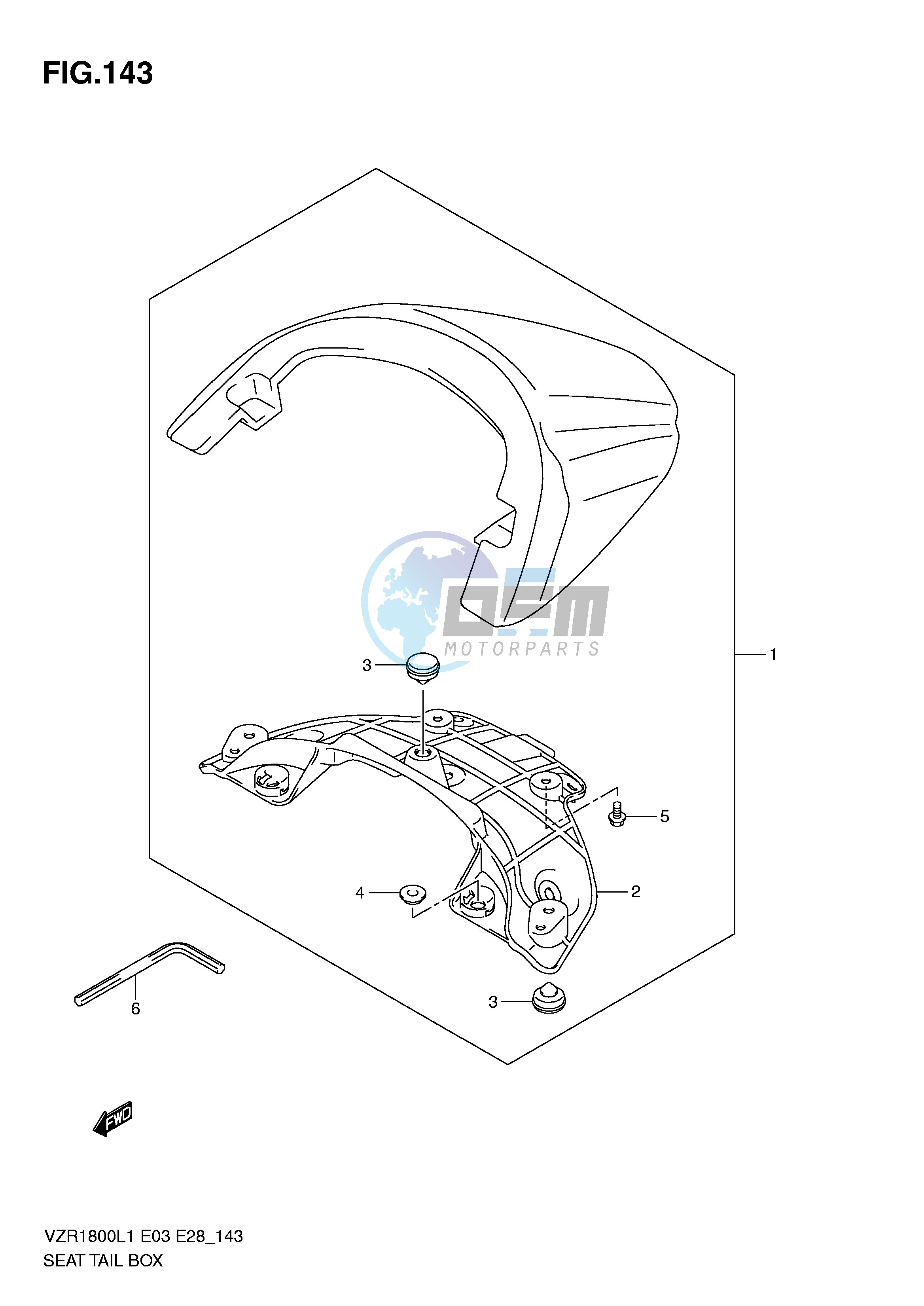 SEAT TAIL BOX (VZR1800ZL1 E28)