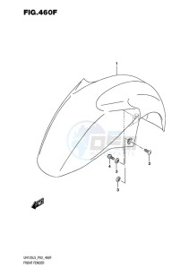 UH125 ABS BURGMAN EU drawing FRONT FENDER