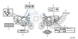 VT750SE Shadow E drawing CAUTION LABEL (VT750S)