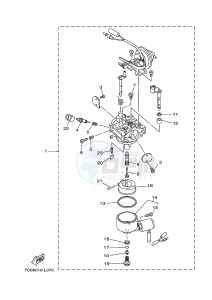 EF6600/E 357 (7C62 7C63 7C63 7C68) drawing CARBURETOR 1