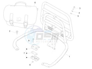 125 4T 3V ie Primavera (EMEA) (Ch, IT) drawing Rear luggage rack