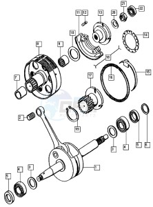 STREETMATE_25-45kmh_K8-L0 50 K8-L0 drawing Crankshaft