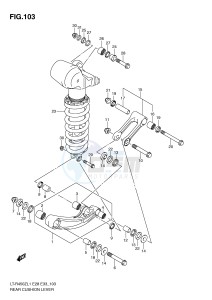 LT-R450 (E28-E33) drawing REAR CUSHION LEVER (LT-R450ZL1 E28)