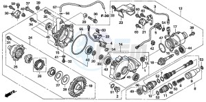 TRX500FE drawing FRONT FINAL GEAR