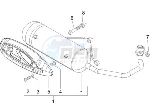 Zip 50 4T 25 Km-h (EMEA) drawing Silencer