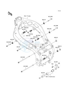 ZX 900 F [NINJA ZX-9R] (F1-F2) [NINJA ZX-9R] drawing ENGINE MOUNT