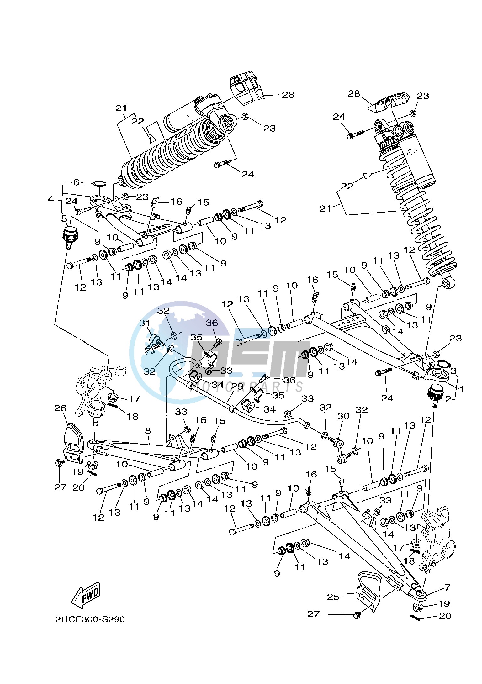 FRONT SUSPENSION & WHEEL