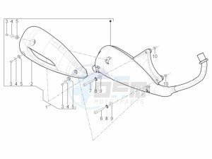 Typhoon 125 4T 2V E3 (NAFTA) drawing Silencer