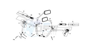 MAXSYM 400 EFI drawing HANDLEBAR