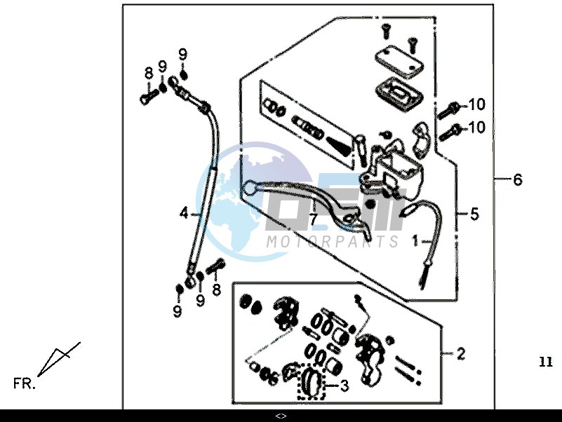 FRONT BRAKE MASTER CYLINDER