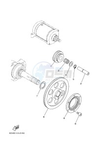 YFM450FWBD KODIAK 450 EPS (BB5A) drawing STARTER CLUTCH