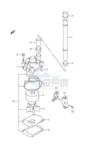 DF 250 drawing Water Pump