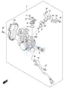 RM-Z450 drawing THROTTLE BODY