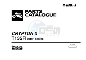 T135 T135FI CRYPTON X (5D67) drawing .1-Front-Page