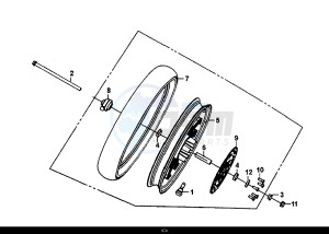 SYMPHONY ST 50 (XB05W4-EU) (E4) (L7-M0) drawing FRONT WHEEL