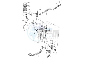 XJ S DIVERSION 900 drawing REAR MASTER CYLINDER