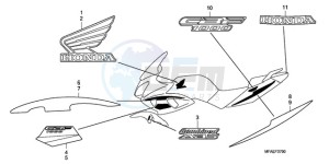 CBF1000A Europe Direct - (ED) drawing STRIPE/MARK