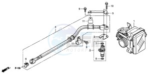 FES125 PANTHEON drawing THROTTLE BODY