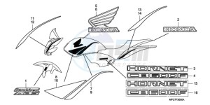 CB600F9 France - (F / CMF) drawing MARK