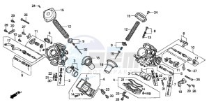 XL650V TRANSALP drawing CARBURETOR (COMPONENT PARTS)