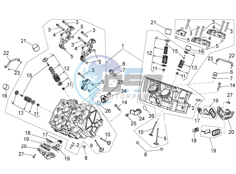 Cylinder head - valves