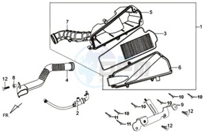 X'PRO 50 25KMH (L8) NL EURO4 drawing AIR FILTER