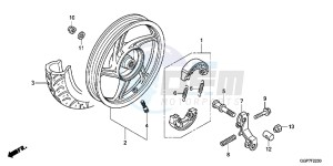 NSC50WHC drawing 30 REAR WHEEL