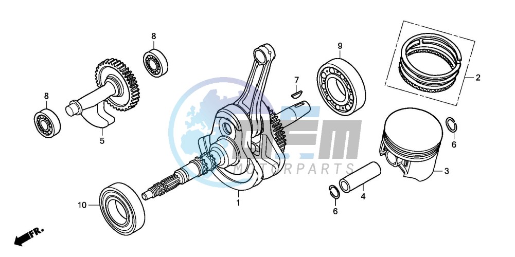 CRANK SHAFT/PISTON