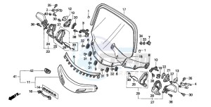 GL1500SE GOLDWING SE drawing WIND SCREEN (GL1500A)