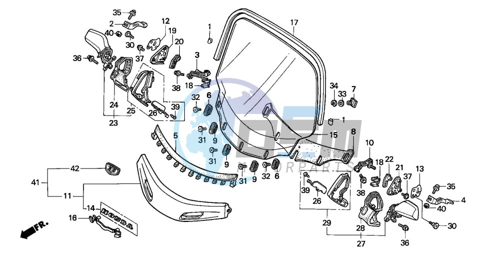 WIND SCREEN (GL1500A)