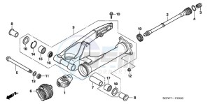 NT700VAA France - (F / ABS) drawing SWINGARM