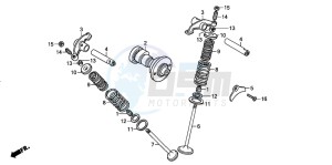 CRF230F drawing CAMSHAFT/VALVE