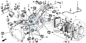 GL1500A GOLDWING ASPENCADE drawing WIRE HARNESS