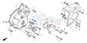 CB1300A CB1300SUPER FOUR drawing LEFT CRANKCASE COVER