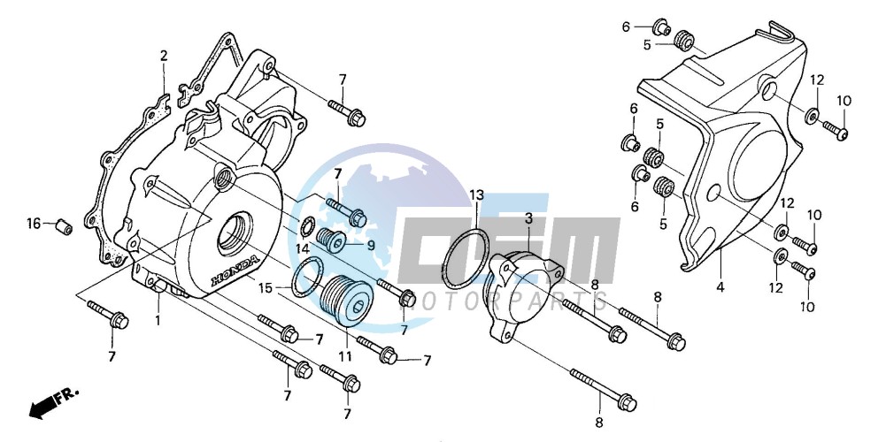 LEFT CRANKCASE COVER