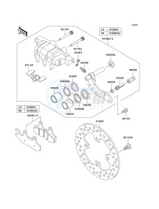 KRF 750 F [TERYX 750 4X4 NRA OUTDOORS] (F8F) F8F drawing FRONT BRAKE