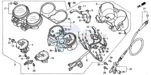 CB600F HORNET S drawing METER (CB600F2)