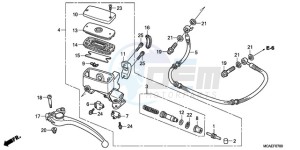 GL1800A France - (F / CMF) drawing CLUTCH MASTER CYLINDER