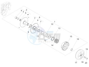 Sprint iGET 125 4T 3V ABS (EMEA) drawing Driven pulley