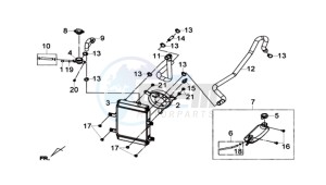 Joymax 300i ABS drawing RADIATOR