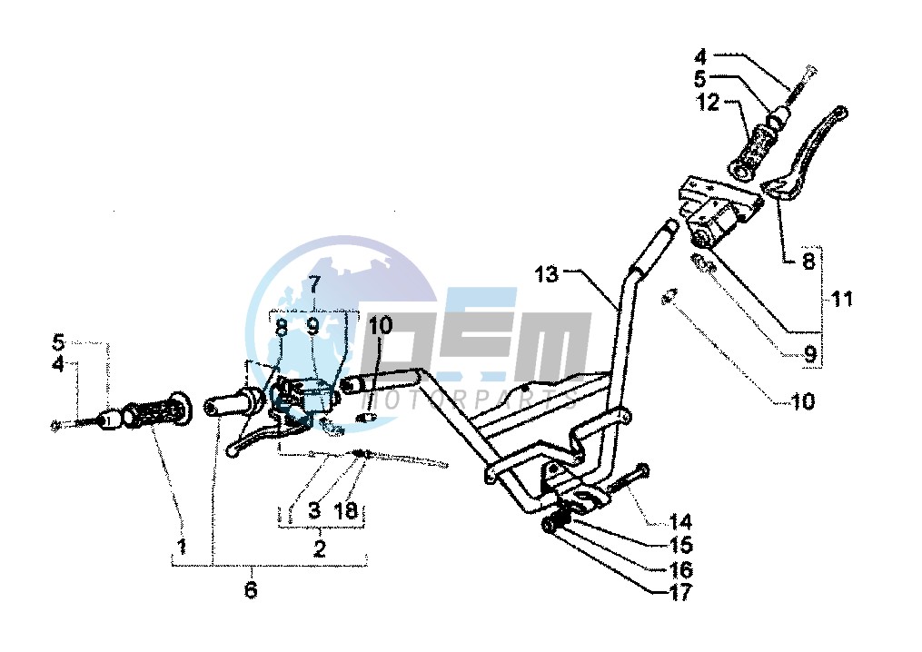 Handlebar - Master cylinder