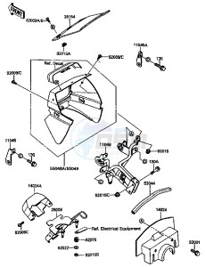 KL 650 A [KLR650] (A6-A9) [KLR650] drawing COWLING