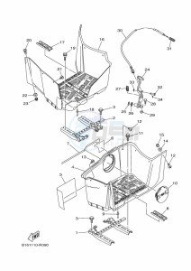 YFM700FWBD YFM7NKPAK (B5KE) drawing STAND & FOOTREST