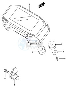 GSX-R125 drawing SPEEDOMETER