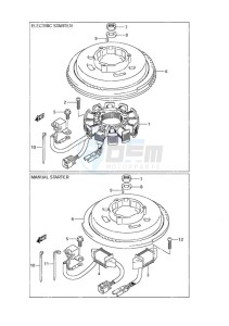 DF 9.9A drawing Magneto Non-Remote Control