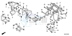 GL18009 France - (F / AB CMF NAV) drawing ENGINE GUARD