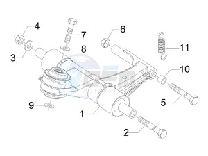 S 125 4T E3 drawing Swinging arm