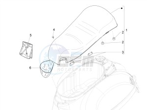 GTS 300 SUPER HPE 4T 4V IE ABS E4 (NAFTA) drawing Saddle/seats