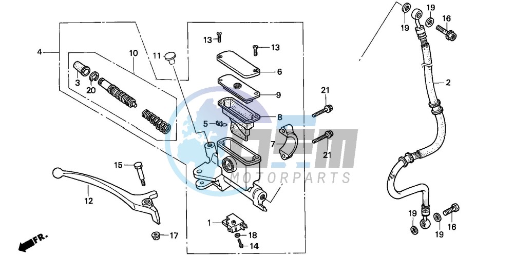 FR. BRAKE MASTER CYLINDER